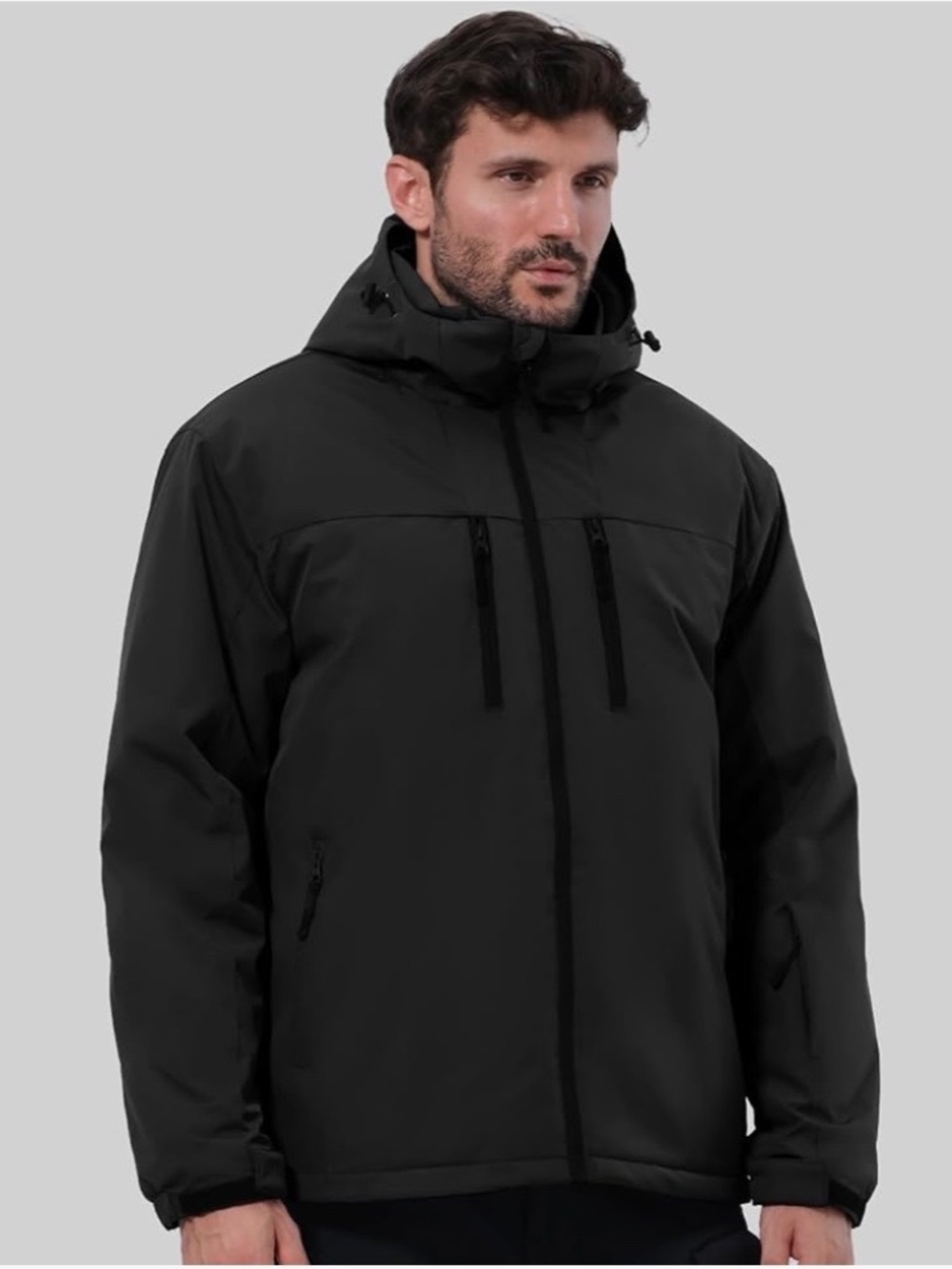 GEMYSE Men’s Ski Jacket, Winter Coat, Waterproof Snow Jacket, Warm , Rainproof